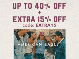 American Eagle Voucher Code: Get Up to 40% OFF + Extra 15% OFF | Limited Time Deal [10.10 Sale]